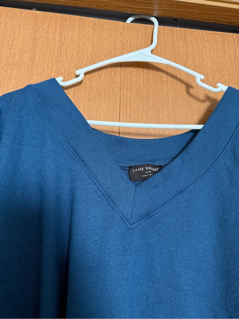 Lane Bryant Deep Teal V-Neck Long Sleeve Tunic - Picture 5 of 6